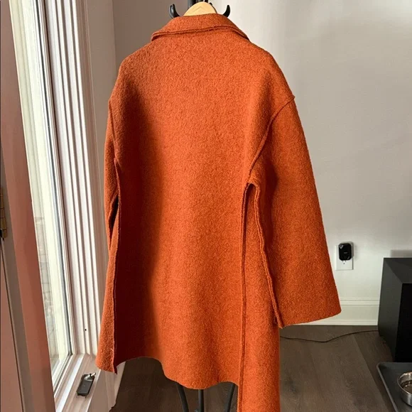 Moon River Wool Blend Pea Coat Oversized Small ( fits a Medium too) - Picture 4 of 5